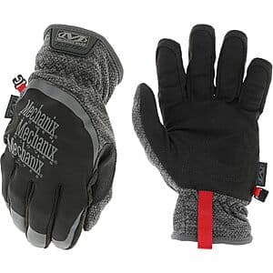 Mechanix Wear ColdWork FastFit insulated winter work gloves in black, designed for cold weather protection.