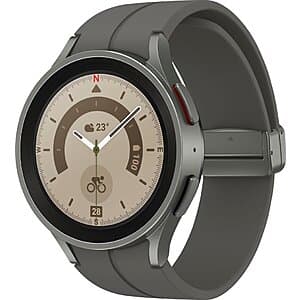 Good Refurb: 45mm Samsung Galaxy Watch5 Pro R920N GPS (Gray Titanium) $49 + Free S&H