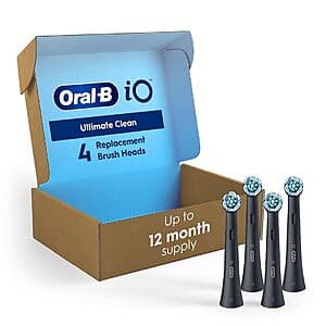 4-Pk Oral-B iO Series Ultimate Clean Electric Toothbrush Replacement Brush Heads $21.35 w/ Subscribe & Save