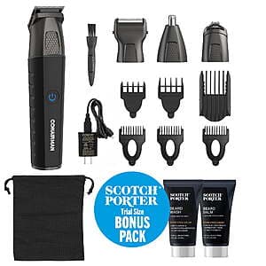 14-Piece ConairMan All-in-One Electric Trimmer w/ Scotch Porter Bonus Pack $10