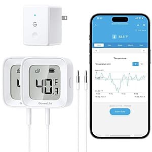 GoveeLife WiFi Refrigerator Smart Thermometer R1 w/ 2 Sensors $42 & More + Free Shipping