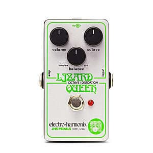 Electro-Harmonix Lizard Queen Octave Fuzz pedal with vintage-style enclosure and control knobs for guitar effect processing.