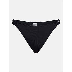 No Boundaries Women's Mid Rise Bikini Bottom (Rich Black, Limited Sizes) $2.65
