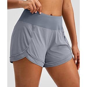Soothfeel Women's 3" Athletic Running Shorts w/ Zipper Pocket (Various) from $11.40