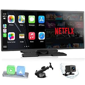 11" LAMTTO Wireless Carplay Screen w/ Apps & Backup Camera $88.50 + Free S&H