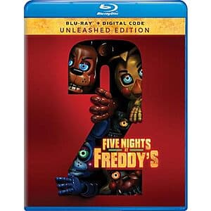 Five Nights at Freddy's 2 Blu-ray case with disc and digital HD code included.