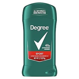 2.7-Oz Degree Men Original Protection Antiperspirant Deodorant (Sport) $1.95
