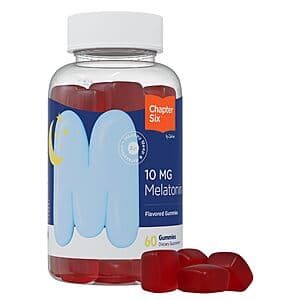 60-Count 10mg Zahler Chapter Six Chewable Melatonin Gummies $2.60 w/ Subscribe & Save
