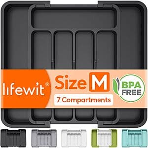 Prime Members: Lifewit BPA Free Plastic Silverware Drawer Organizer $3 + Free Shipping