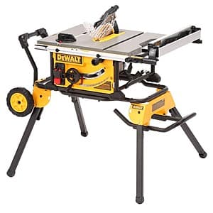 Select Stores: DEWALT 15 Amp Corded 10" Job Site Table Saw w/ Rolling Stand $455 (In-Store Only, Limited Stock)