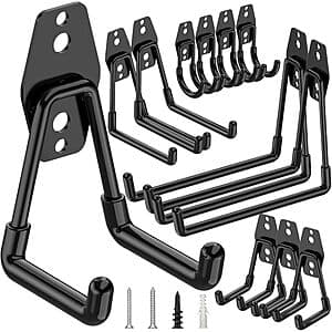 12-Pack TICONN Heavy Duty Garage Hooks $13.80