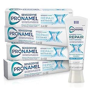 Select Accts: 4-Pk 3.4-Oz Sensodyne Pronamel Intensive Enamel Repair Toothpaste $5.80 w/ S&S
