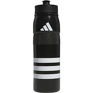 26oz. adidas Stadium Plastic Sports Water Bottle w/ Locking Spout Top (Black) $7 & More
