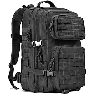 Prime Members: 40L Reebow Gear 3-Day Tactical Backpack (Large, Black) $20 + Free Shipping