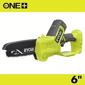 Ryobi One+ 18V Compact Pruning 6" Mini Chainsaw (Tool Only) $79 + Free S&H
