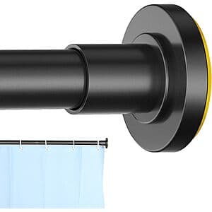 CorkLatta Adjustable 31" to 80" Spring Tension 1" Shower Curtain Rod $8