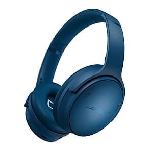 Bose QuietComfort ANC over-ear headphones in black with ear cushions and padded headband for noise cancellation listening.