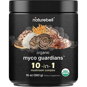 Select Accts: 10-Oz NatureBell Organic 10-in-1 Mushroom Powder $16 w/ S&S
