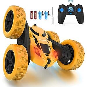 Prime Members: Hamdol 360° Rotating Remote Control RC Stunt Car w/ LED Lights $10 + Free Shipping