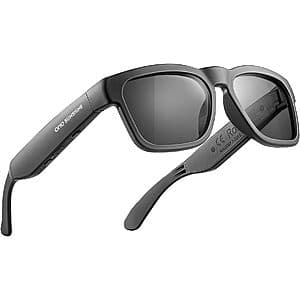 OhO Men's or Women's Smart Polarized Sunglasses w/ Bluetooth Speaker (Black) $10