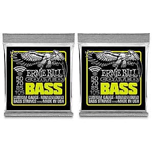 2-Pack Ernie Ball P03832 Coated Electric Guitar Bass Strings $40 + Free Shipping