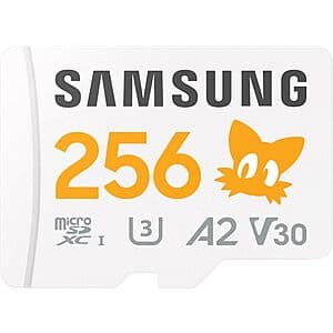 256GB Samsung PRO Plus microSDXC Sonic The Hedgehog + Adapter $20