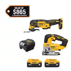 DeWalt 20V Lithium-Ion 2-Tool Cordless Combo Kit w/ 5Ah Batteries & Charger $299 + Free S&H