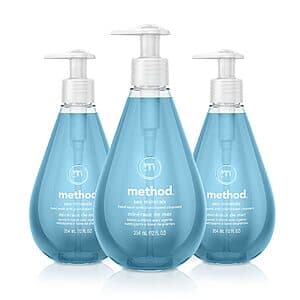 3-Pack 12-Oz Method Gel Hand Soap (Sea Minerals) $6.75 w/ Subscribe & Save