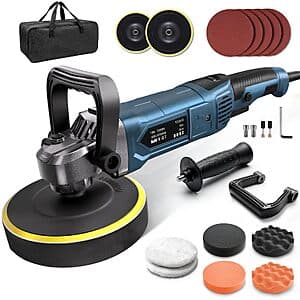 OFISPEED 1600W 6" / 7" Rotary Car Buffer Polisher Set $33.05 + Free S&H