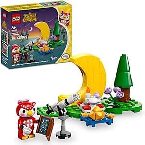 78-Piece LEGO Animal Crossing Stargazing with Celeste Building Set $6