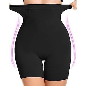 Women's Simiya High Waisted Shapewear Tummy Compression Shorts (Black or Nude) $5