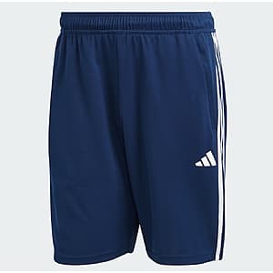 adidas Men's Train Essentials Piqué 3-Stripes Training Shorts (various) $8 + Free S&H