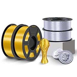 4KG TecBears Silk or Matte PLA 3D Printer Filament Bundles (1.75mm, Various) from $40.99 + Free Shipping