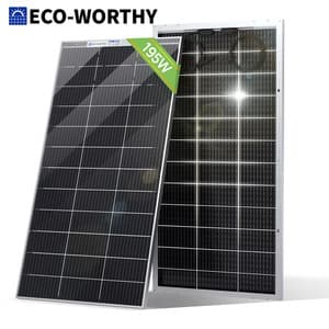 Eco-Worthy Bifacial 195-Watt 12V Solar Panel $88 + Free Shipping