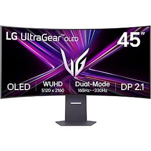 45″ LG Ultragear 5K2K WUHD (5120 x 2160) OLED Curved Gaming Monitor $1600 + Free Shipping