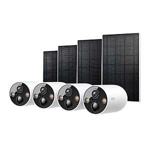 Costco Members: 4-Pk TP-Link Tapo TC85 2K Security Camera w/ Solar Panel $130 & More + Free S&H