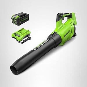 Greenworks 40V Cordless Brushless Axial Leaf Blower w/ 4.0Ah Battery & Charger $107 + Free Shipping