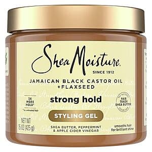 Prime Members: 15-Oz SheaMoisture Strong Hold Styling Gel (Castor Oil + Flaxseed) $2.35 w/ S&S + Free S&H