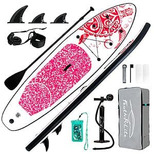 FEATH-R-LITE Inflatable Stand Up Paddle Board w/ Paddle, Pump, Backpack & Accessories from $84 & More + Free S&H
