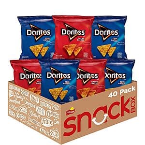 Prime Members: 40-Pk 1oz Doritos Variety Pack (Nacho Cheese & Cool Ranch) $14.10 w/ S&S