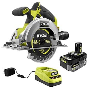 RYOBI ONE+ HP 18V Brushless Compact 6-1/2" Circular Saw Kit w/ 4.0 Ah Batt & Charger $81 + Free S&H