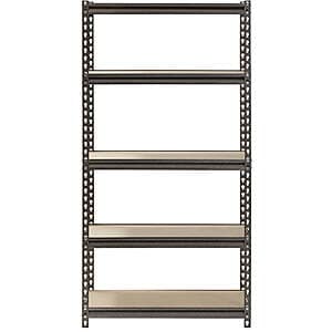 5-Shelf Muscle Rack Steel Shelving Unit (30"W x 12"D x 60"H) $20.80