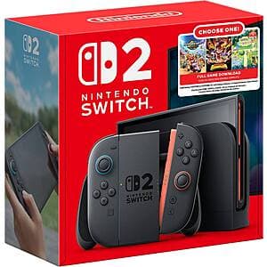 Nintendo Switch 2: Choose Your Game Console Bundle $500 + Free S&H