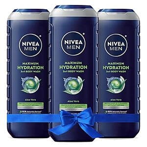 3-Count 16.9-Oz Nivea Men Maximum Hydration Body Wash w/ Aloe Vera $8.95 w/ Subscribe & Save