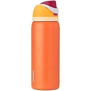 32-Oz Owala FreeSip Insulated Stainless Steel Water Bottle w/ Straw (Orange) $28