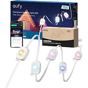 150' eufy E22 Permanent Outdoor Lights w/ 90 Triple-LED Lights (White) $199.50 + Free Shipping
