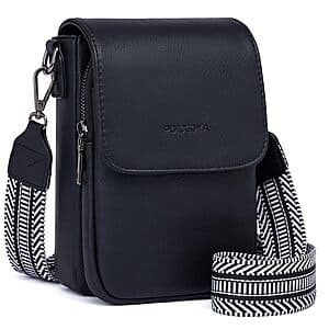 POIUGOYA Small Crossbody Bag w/ Triple Compartment $12.50