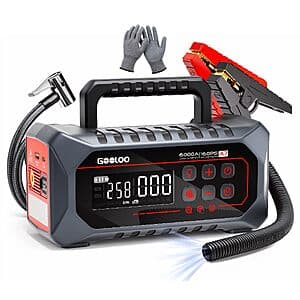 Prime: GOOLOO A7 12V 6000A Car Jump Starter w/ 160 PSI Air Pump (Inflate/Deflate) $90 + Free S&H