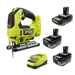 RYOBI ONE+ HP 18V Brushless Jig Saw Kit w/ 2x 4Ah + 1x 2Ah Battery & Charger $183 + Free S&H