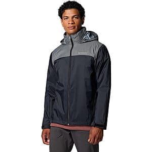 Columbia Men's Glennaker Lake II Rain Jacket (Black/Grey): 1XL $18.10, 2XL $14.05